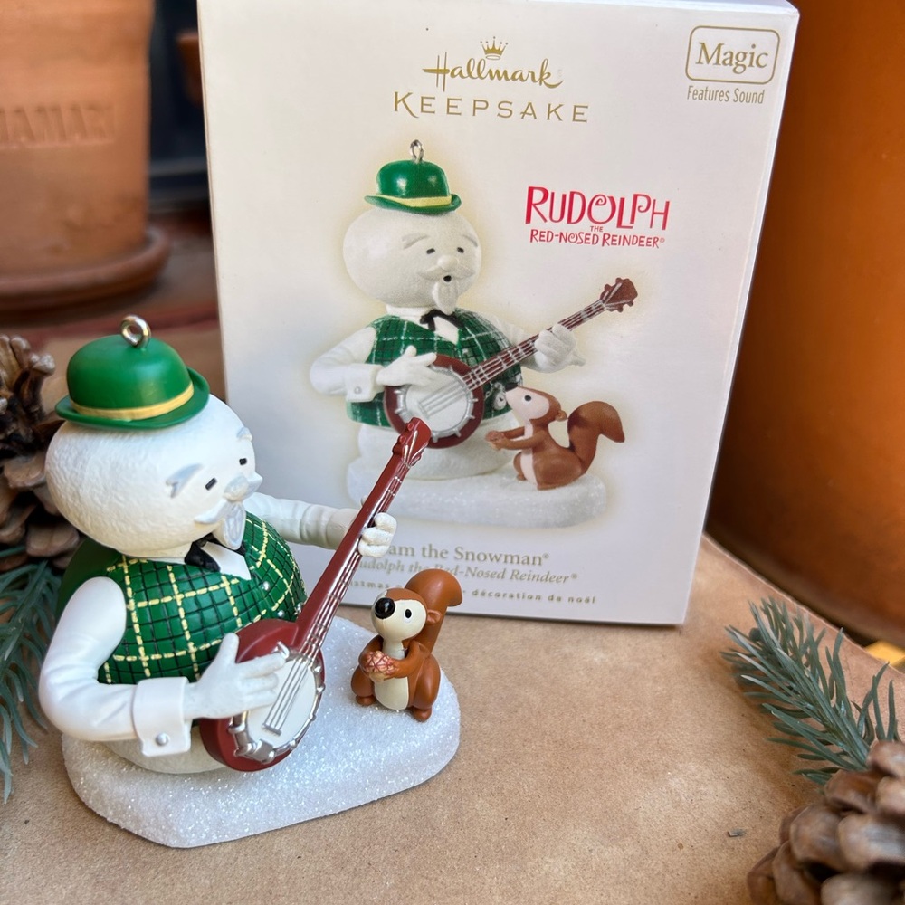 Hallmark Sam the Snowman the Rudolph Collection Keepsake Ornament New in Box - Picture 5 of 11